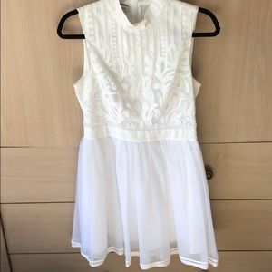 White Bebe dress mini, size 6